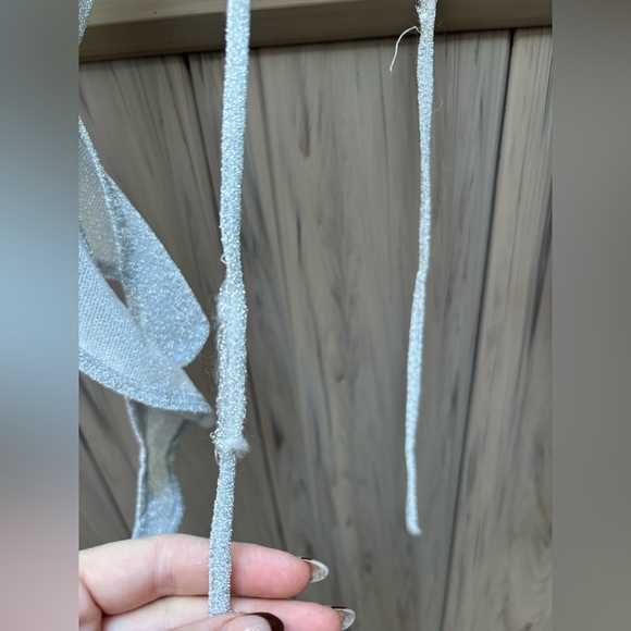 Elegant Silver Strapless Dress - Picture 8 of 13